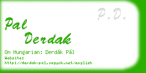 pal derdak business card