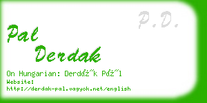 pal derdak business card